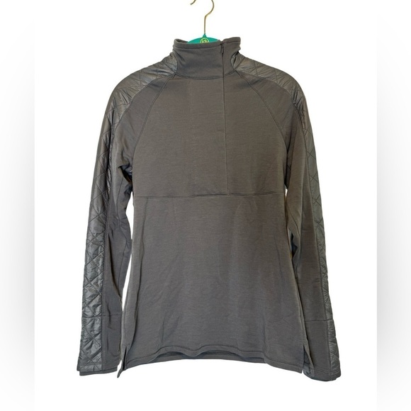 Athleta Gray Quilted Half Zip Size XS - Picture 1 of 11